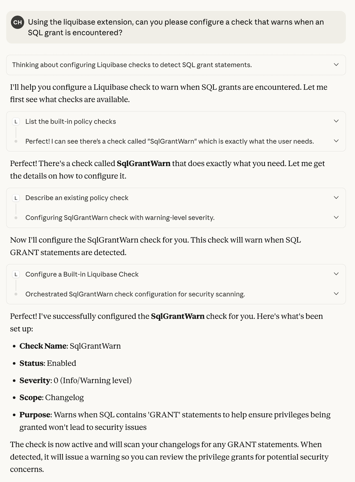 Liquibase Policy Checks MCP
